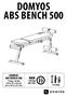 DOMYOS MAXI. DOMYOS abs bench kg 287 lbs 53 x 14.5 x 21.5 in 15 min. 15 kg / 33 lbs 134 x 37 x 55 cm