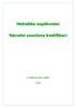 Metodika naplňování. Národní soustavy kvalifikací. 4. přepracované vydání