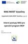 MAS MOST Vysočiny (organizační složka MOST Vysočiny, o. p. s.) Interní postupy MAS pro operační program IROP